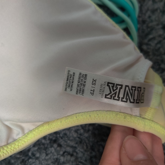 VS PINK ruffle bikini top with braided straps - Picture 5 of 5